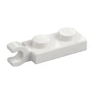 Plate Special 1 x 2 with Clip Horizontal on End, White
