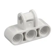 Technic Axle and Pin Connector Perpendicular Triple, White