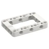 Technic Beam Frame 5 x 7 with 3 x 5 Opening Thick, White