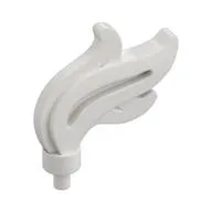 Flame / Headwear Accessory Plume / Feather, Triple Point, White