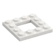 Plate Special 4 x 4 with 2 x 2 Opening, White