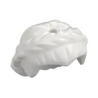 Hair Short with Braid around Sides, Hole On Top, White