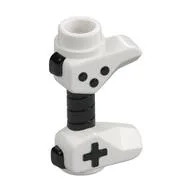 Game Controller / Weapon Hilt with Black Buttons Pattern, White