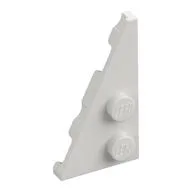 Wedge Plate 2 x 4 27° Left, White