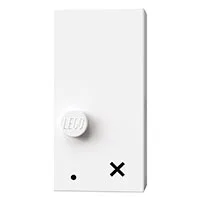 Braille Brick 2 x 4 with 1 Studs ⠄and '. x ' Print, White