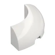 Brick Round Corner 3 x 3 x 1 No Studs, White