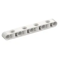 Technic Beam 1 x 9 Thick with Alternating Holes, White