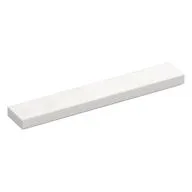 Tile 1 x 6 with Groove, White