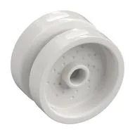 Wheel 18 x 12 with Pin Hole and Stud, White