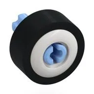 Wheel 11 x 8 with Center Groove, One Smooth Side with Tyre, Axle Pin Assembly, White