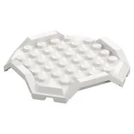 Plate Special 8 x 8 x 2/3 Octagon with Rim, White
