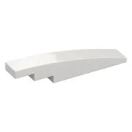 Brick Curved 1 x 6, White