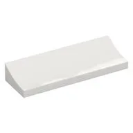 Brick Curved 2 x 6 Inverted, White