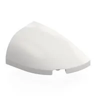 Brick Round, Curved Double 3 x 2 Beveled with Stud Notch Right, White