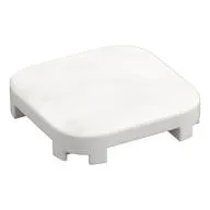 Tile Round Corners 4 x 4 x 2/3, White