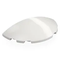 Brick Round 3 x 6 Half Circle, White