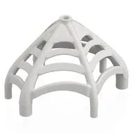Web Effect, Cone Shaped, White