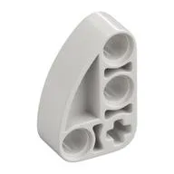 Technic Beam 2 x 3 L-Shape with Quarter Ellipse Thick, White