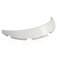 Wheel Arch, Mudguard 8 x 4 x 1, White