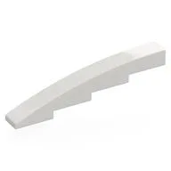 Brick Curved 1 x 8 x 1 2/3, White