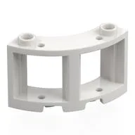 Window Round 3 x 3 x 2, White