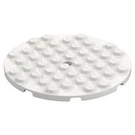 Plate Round 8 x 8, White