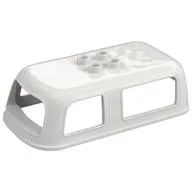 Duplo Car Body, Camper / Caravan Roof, 4 Top Studs, White