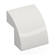 Brick Curved 2 x 2 x 1 2/3, White