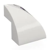 Brick Curved Double 2 x 2 x 1 2/3 Corner with Eye, Lavender Pupil, Left Print, White