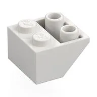 Brick Sloped Inverted 45° 2 x 2 [Round Hollow Bottom Pin, Bar-sized Stud Holes], White