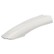 Brick Round, Curved 10 x 2 x 2 with Rounded End Left, White