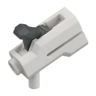 Launcher, Weapon Gun / Blaster / Shooter Square with Trigger [Complete Assembly], White