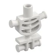 Torso - Skeleton Thick Shoulder Pins, Reinforced Hips with Hole, White