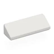Brick Sloped 30° 1 x 3 x 2/3, White