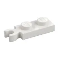 Plate Special 1 x 2 with Clip Vertical on End, White