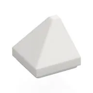 Brick Sloped 30° 1 x 1 x 2/3 Double Corner, White