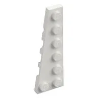 Wedge Plate 6 x 2 Left, White
