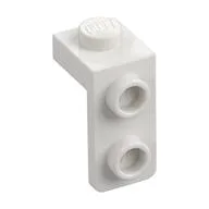 Bracket 1 x 1 - 1 x 2, White