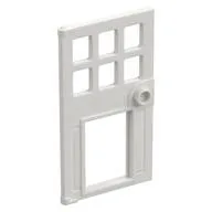 Door 1 x 4 x 6 with Pet Door, White