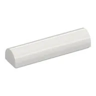 Brick Curved 1 x 4 x 2/3 Double, No Studs, White