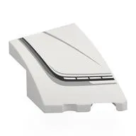 Brick Wedged, Curved 3 x 2 with Stud Notch Right with Black/Light Bluish Grey Hood Line Print, White