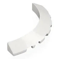 Brick Round, Sloped 30° 6 x 6 x 2/3 Corner, White