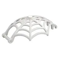 Insect Accessory, Spider Web, Dome Shaped with Bar, Clips, White
