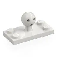 Plate Special 2 x 4 with Ball Joint, White
