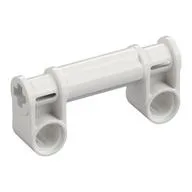 Technic Connector 1 x 2 x 4 with 2 Pin Holes, 2 Axle Holes, White