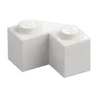 Brick Wedged 2 x 2 Facet, White