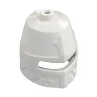 Helmet Castle Closed with Eye Slit, White