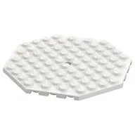 Plate Special 10 x 10 Octagonal with Hole, White
