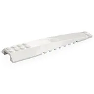 Brick Wedged, Curved 16 x 4 Triple without Inner Ridges, White