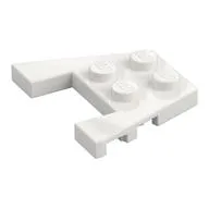 Wedge Plate 3 x 4 with Stud Notches [Reinforced Underside], White